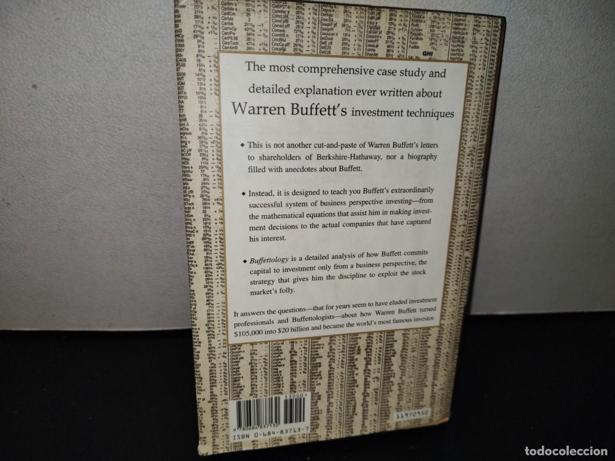Libros de segunda mano: 113- BUFFETTOLOGY. THE PREVIOUSLY UNEXPLAINED TECHNIQUES THAT HAVE MADE WARREN BUFFET... - Foto 4