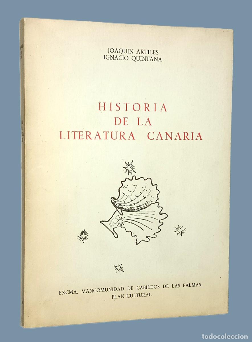 Libros de segunda mano: HISTORIA DE LA LITERATURA CANARIA (con dedicatoria) - Foto 1