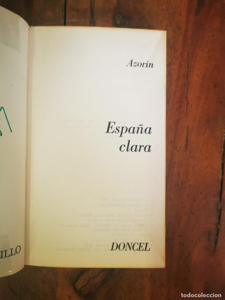 Libros de segunda mano: AZOR&Iacute;N. Espa&ntilde;a clara - Foto 2