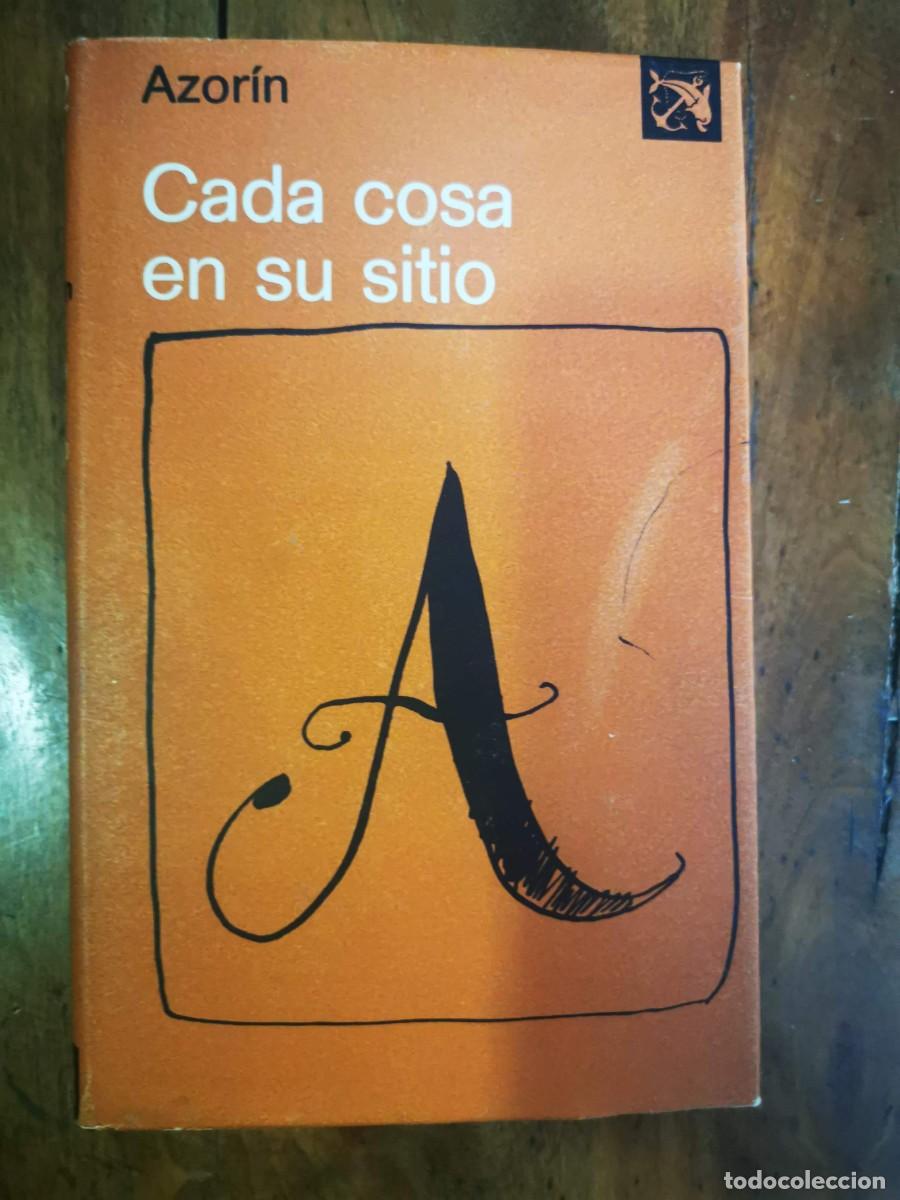 Libros de segunda mano: AZOR&Iacute;N. Cada cosa en su sitio - Foto 1