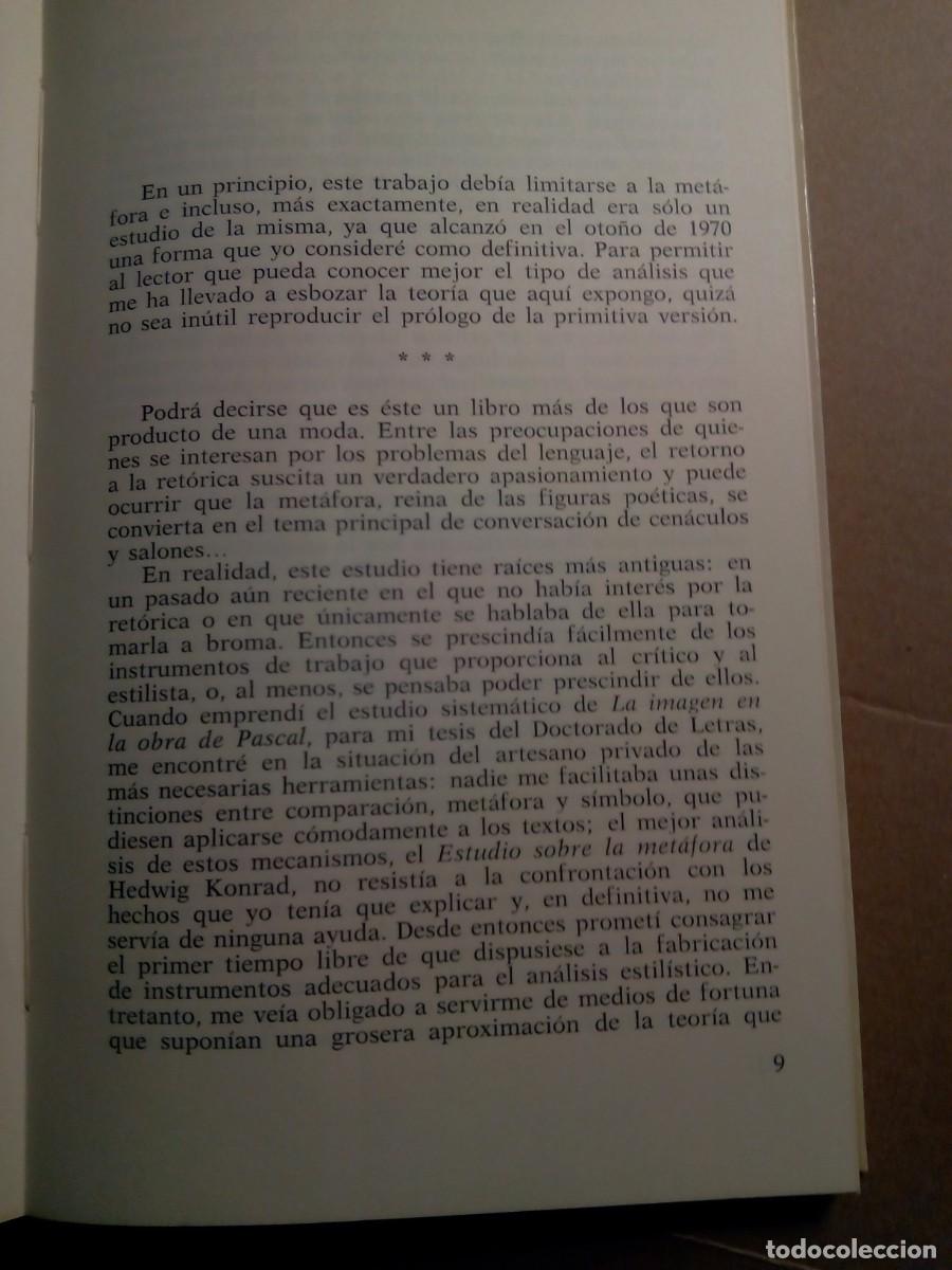 Libros de segunda mano: LA MET&Aacute;FORA Y LA METONIMIA / MICHEL LE GUERN - Foto 5