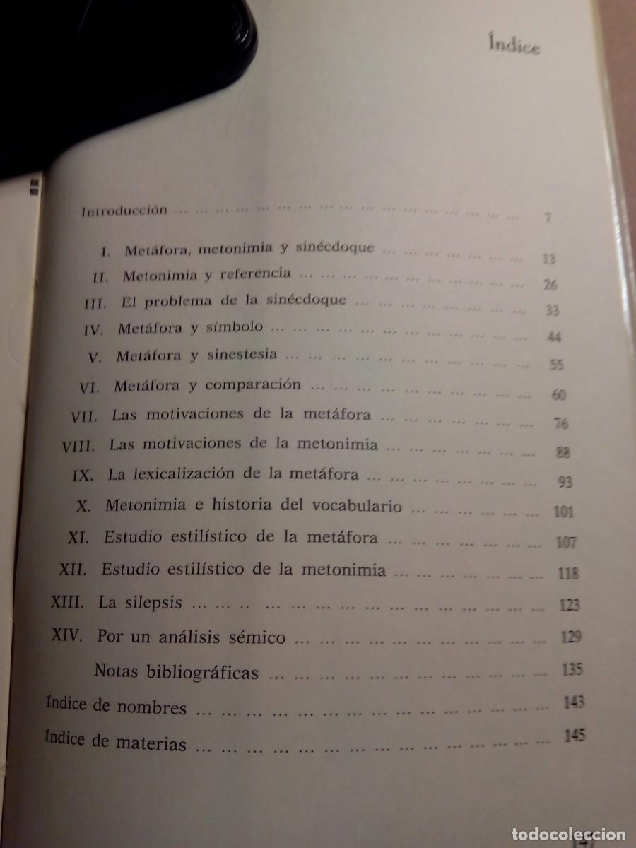 Libros de segunda mano: LA MET&Aacute;FORA Y LA METONIMIA / MICHEL LE GUERN - Foto 6
