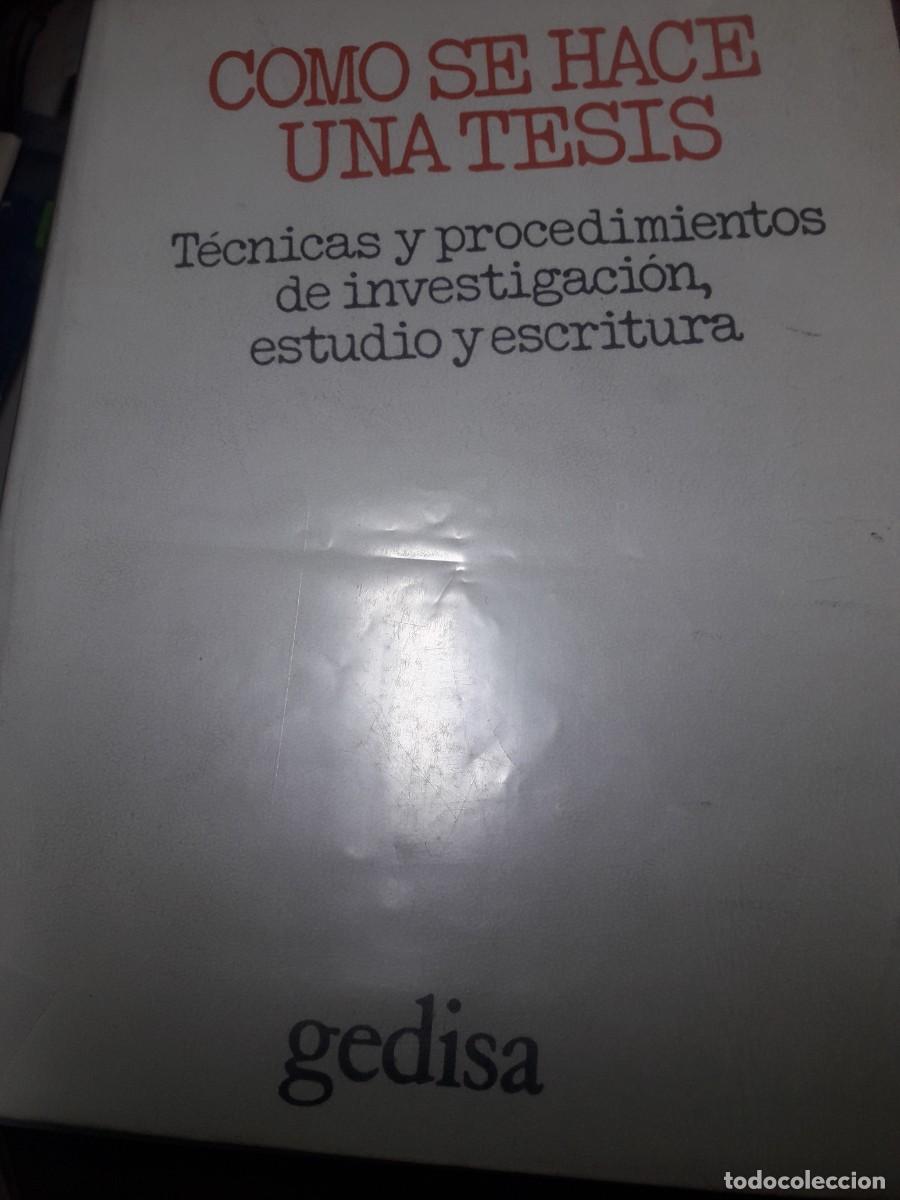 Libros de segunda mano: c&oacute;mo se hace una tesis Umberto Eco - Foto 1