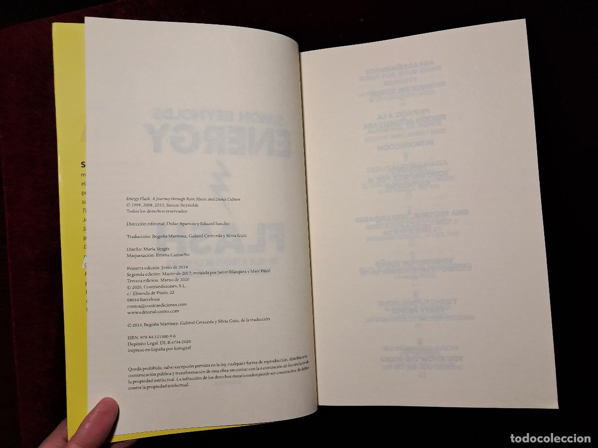 Libros de segunda mano: ENERGY FLASH. Simon Reynolds. Contra 2020 - Foto 3