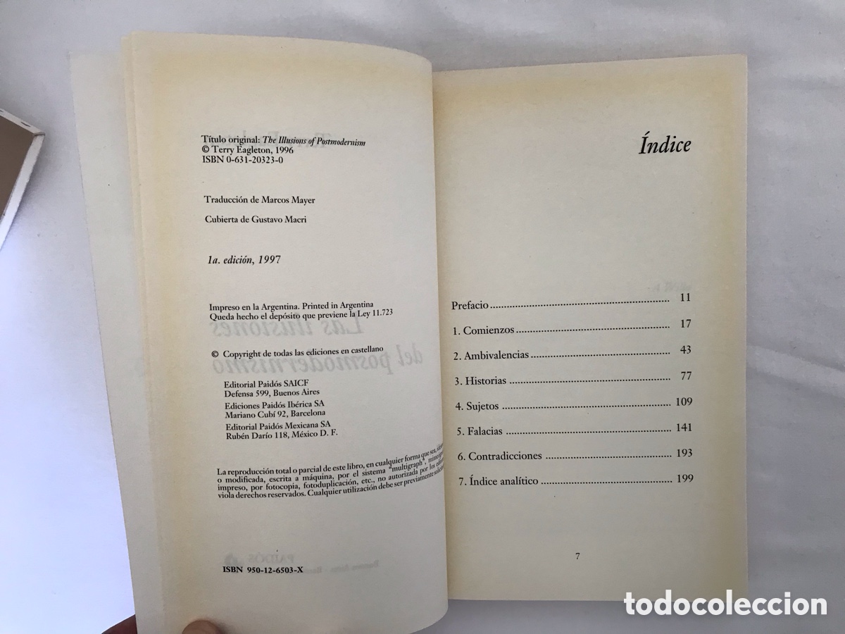 Libros de segunda mano: Las ilusiones del posmodernismo. Terry Eagleton. Muy dif&iacute;cil y buscado - Foto 4