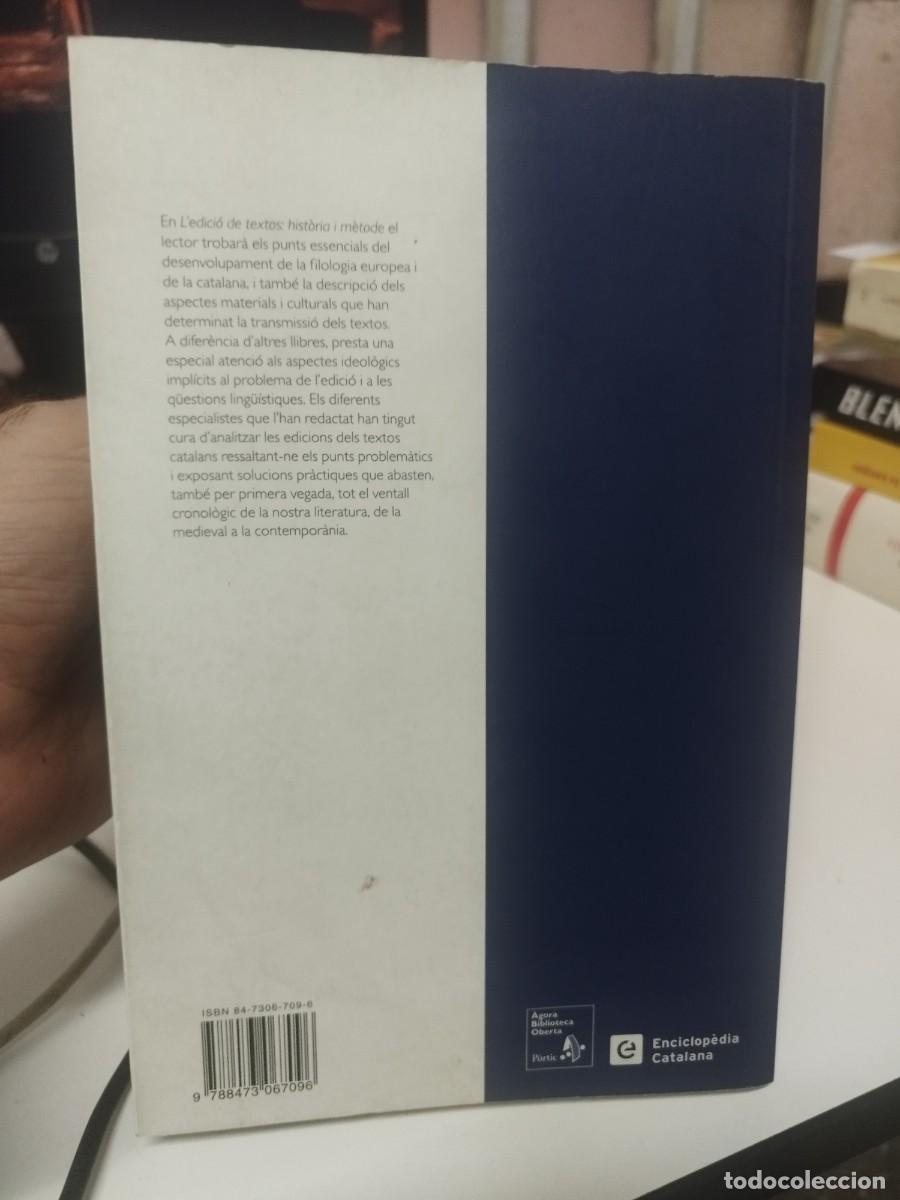 Libros de segunda mano: Ledici&oacute; de textos: hist&ograve;ria i m&egrave;tode. V&iacute;ctor Mart&iacute;nez-Gil. - Foto 6
