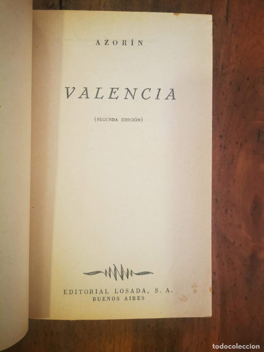 Libros de segunda mano: AZOR&Iacute;N. Valencia - 2&ordf; ed. - - Foto 2
