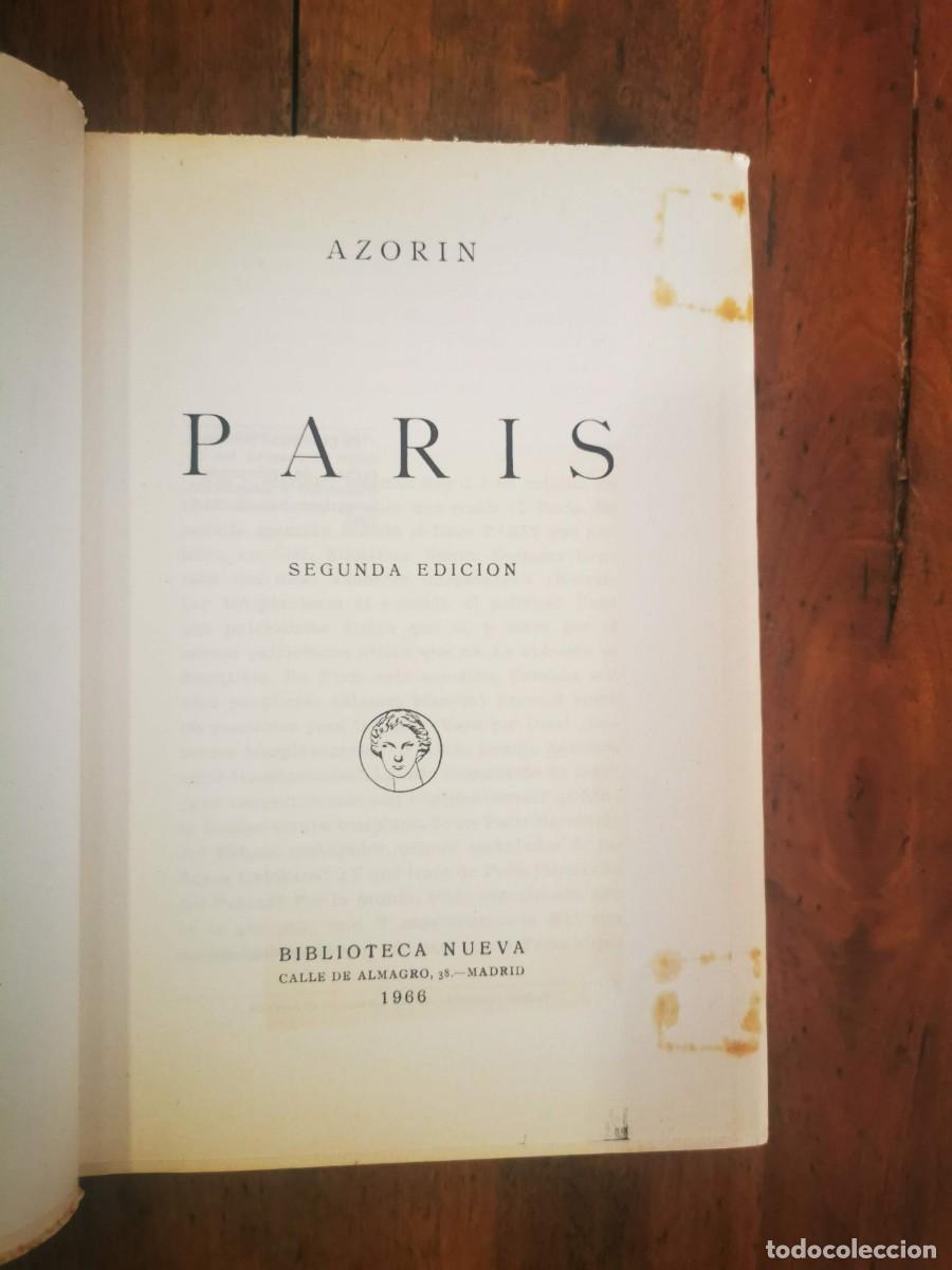 Libros de segunda mano: AZOR&Iacute;N. Par&iacute;s. (1966) - Foto 2