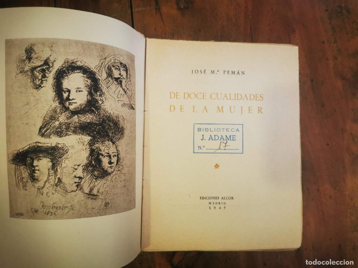 Libros de segunda mano: PEM&Aacute;N, Jos&eacute; Mar&iacute;a. De doce cualidades de la mujer - Foto 2