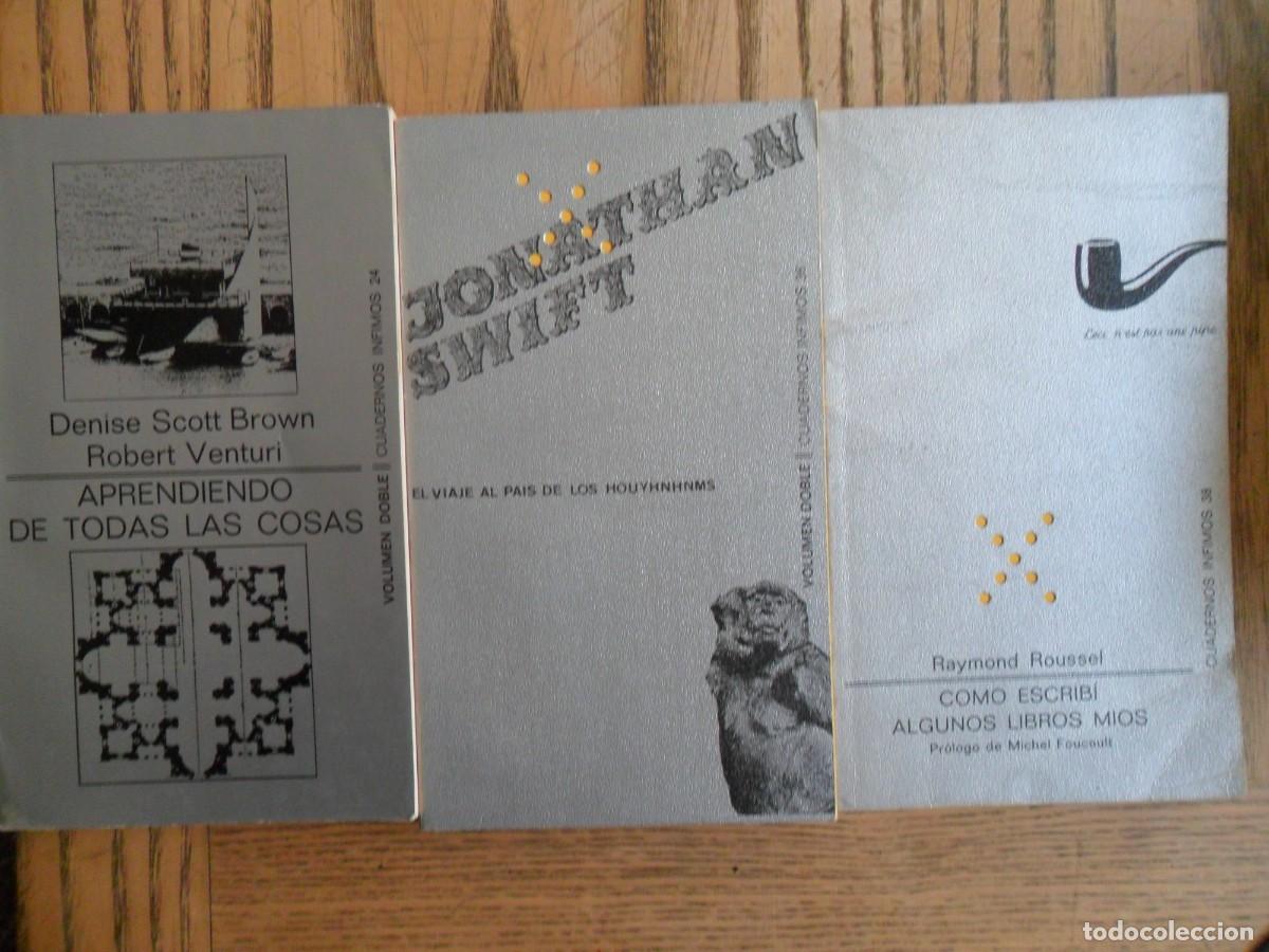 Libros de segunda mano: Tres t&iacute;tulos de Cuadernos Infimos (ver). Tusquets. - Foto 1