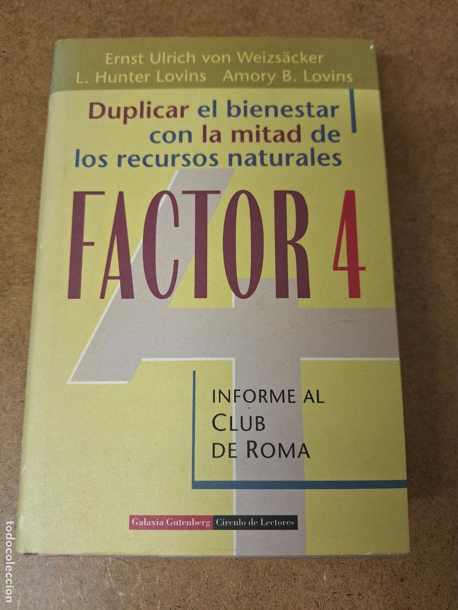 Libros de segunda mano: Factor 4 - Ernst Ulrich von Weizs&auml;cker - Foto 1