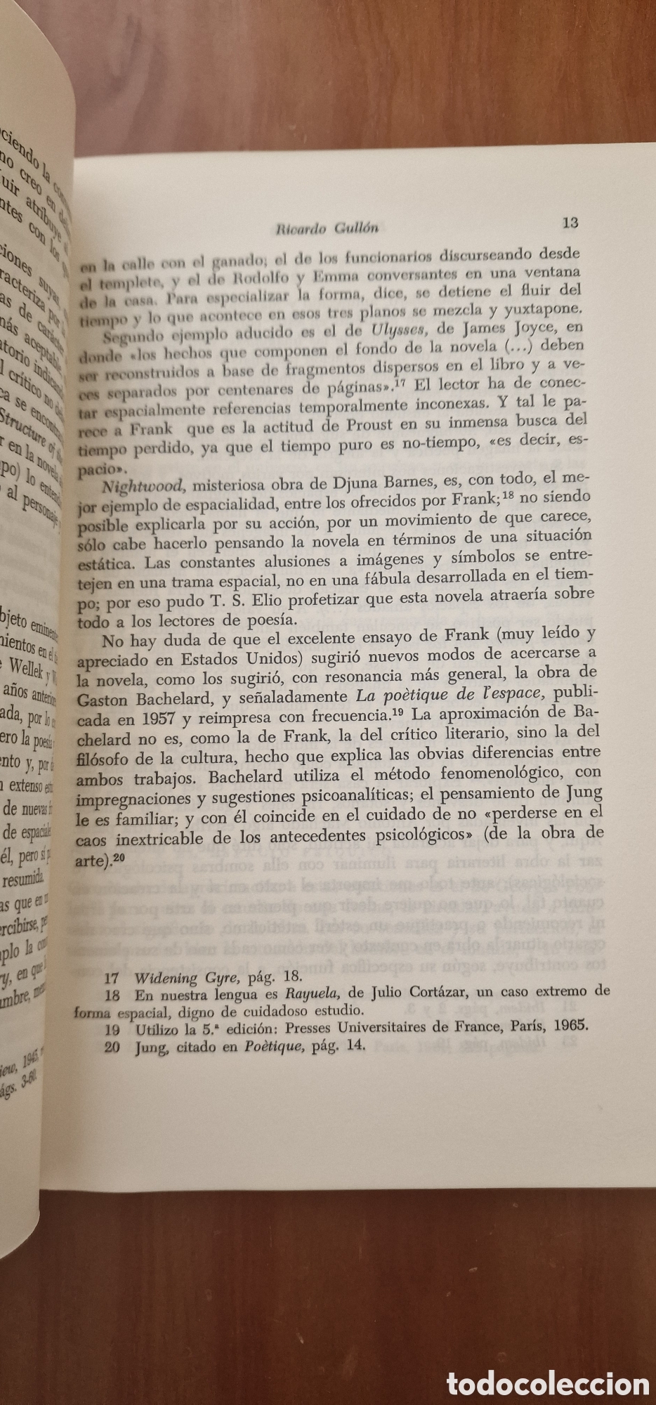 Libros de segunda mano: Espacio y Novela - Ricardo Gull&oacute;n - Foto 6