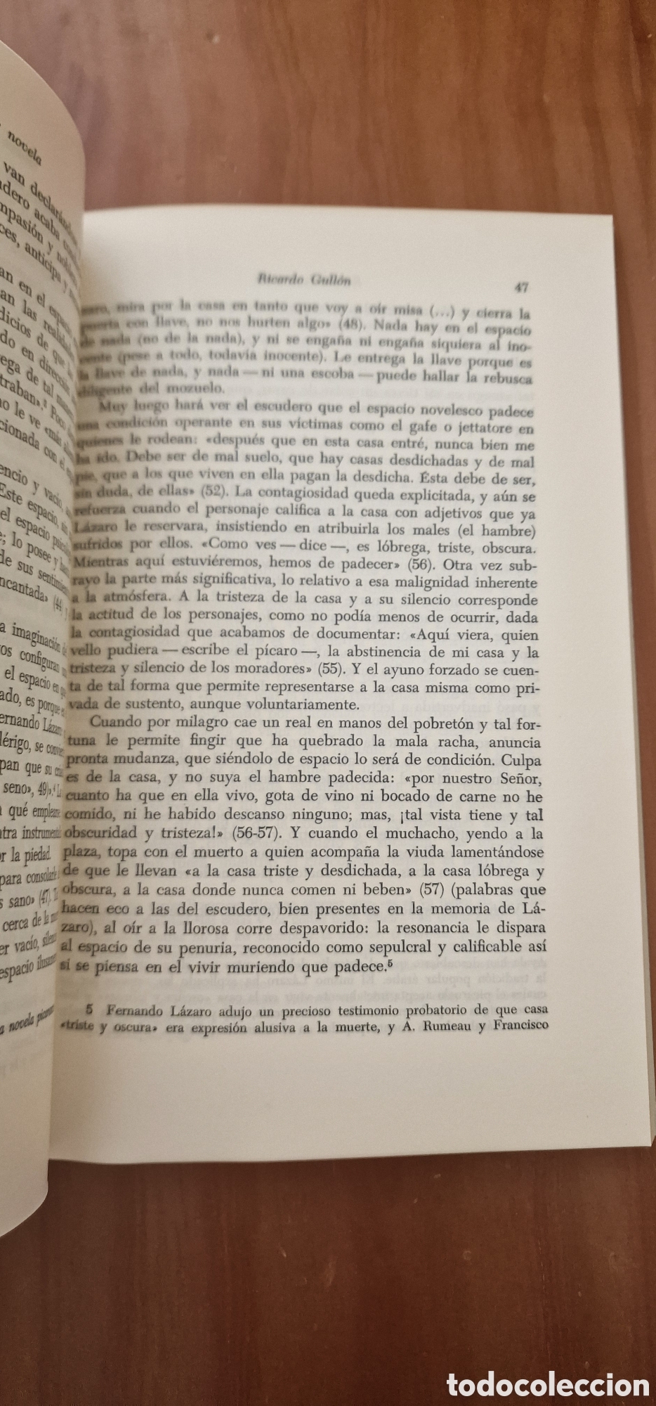 Libros de segunda mano: Espacio y Novela - Ricardo Gull&oacute;n - Foto 7