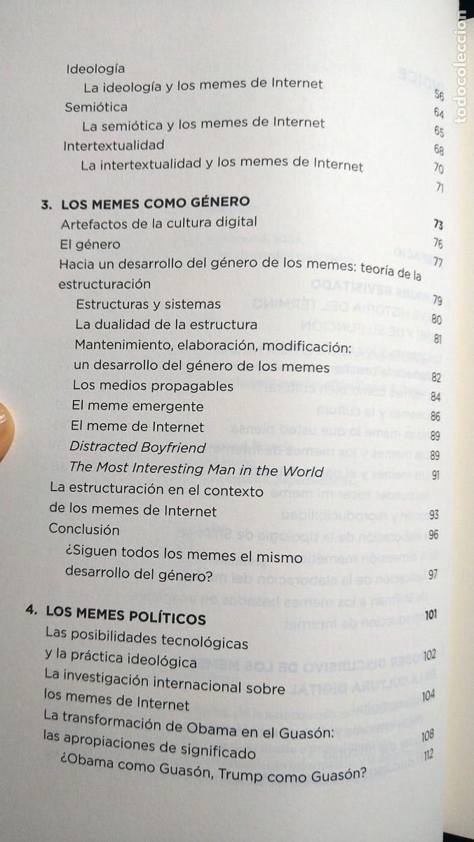 Libros de segunda mano: EL PODER DE LOS MEMES. IDEOLOG&Iacute;A, SEMI&Oacute;TICA E INTERTEXTUALIDAD - BRADLEY E. WIGGINS - Foto 4