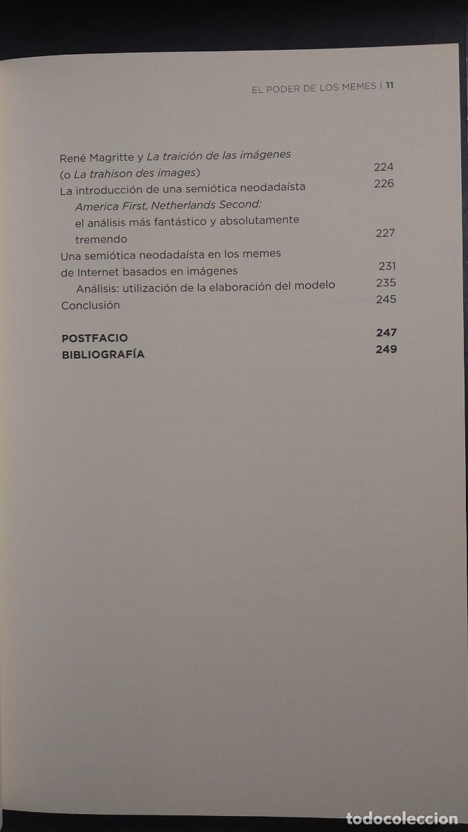 Libros de segunda mano: EL PODER DE LOS MEMES. IDEOLOG&Iacute;A, SEMI&Oacute;TICA E INTERTEXTUALIDAD - BRADLEY E. WIGGINS - Foto 7