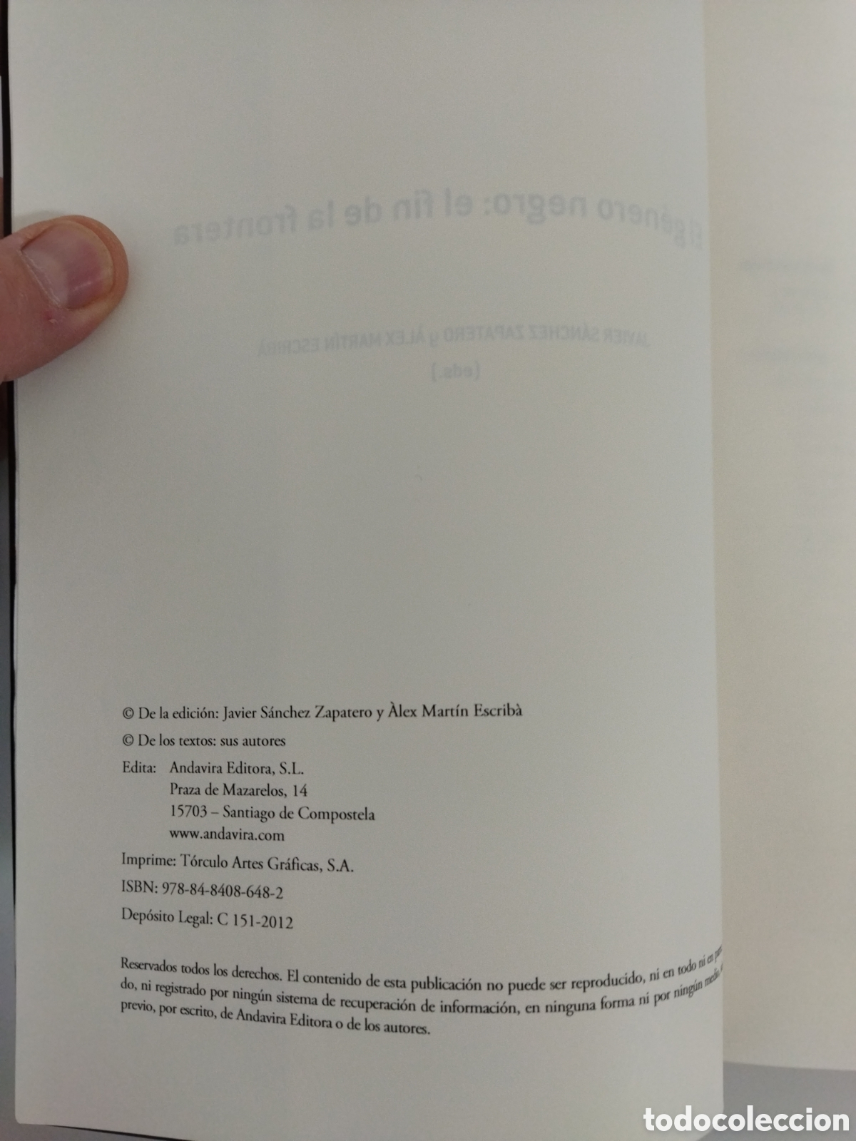 Libros de segunda mano: El genero negro El fin de la frontera - Foto 4
