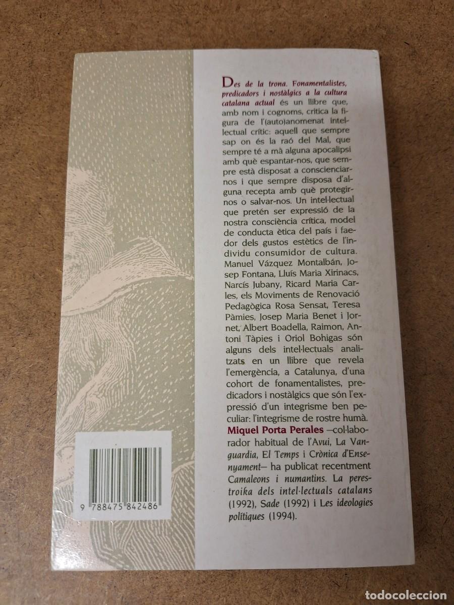 Libros de segunda mano: Des de la trona - Miquel Porta Perales - Foto 2