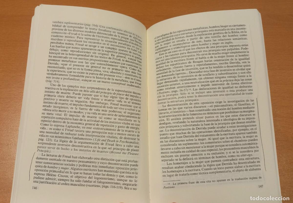 Libros de segunda mano: Jonathan Culler - Sobre la deconstrucci&oacute;n - C&aacute;tedra - Foto 6