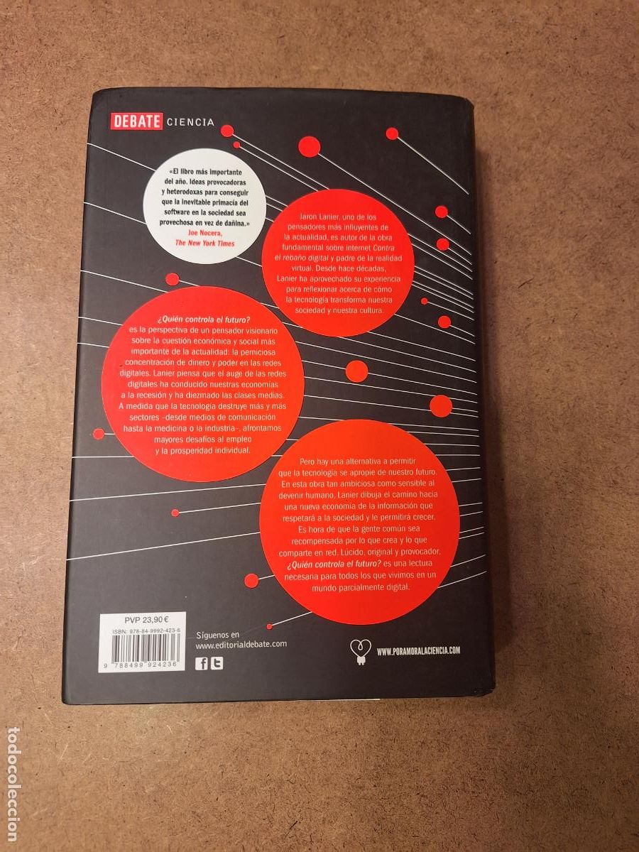 Libros de segunda mano: &iquest;Qui&eacute;n controla el futuro? - Jaron Lanier - Foto 2