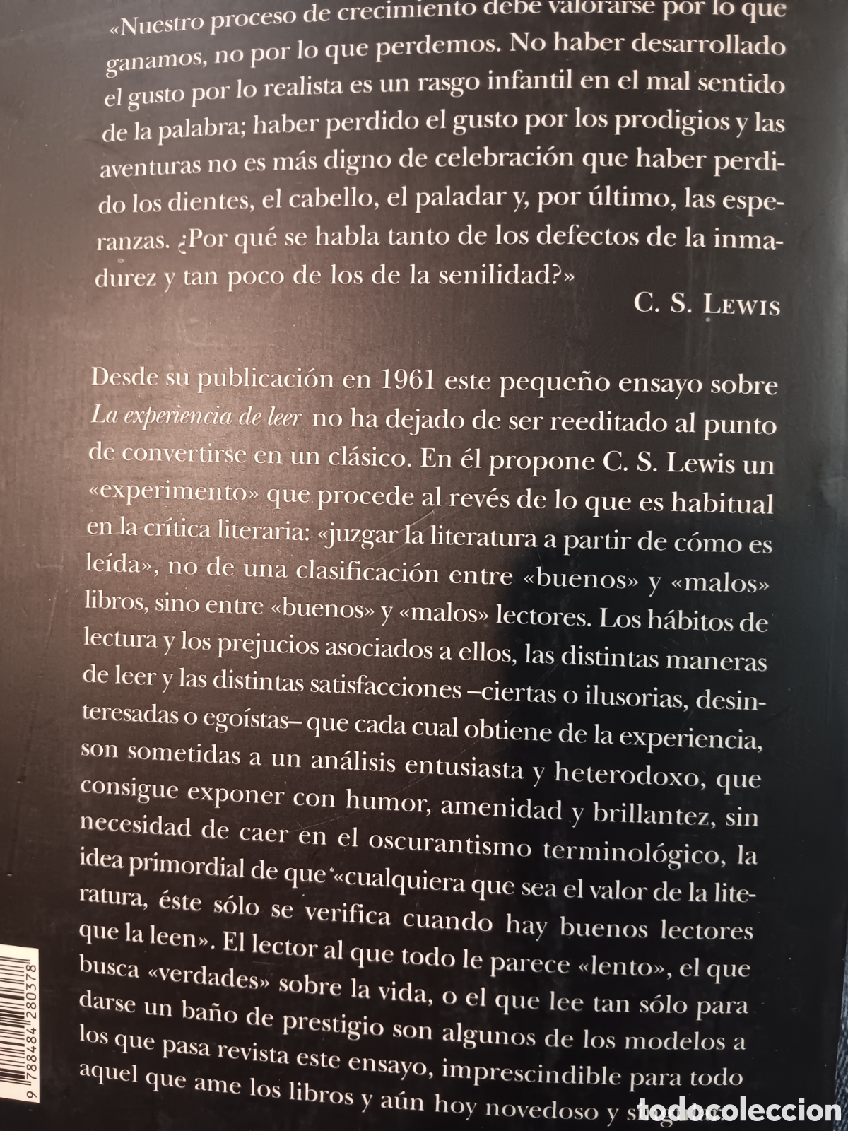 Libros de segunda mano: C. S. Lewis. La experiencia de Leer - Foto 2