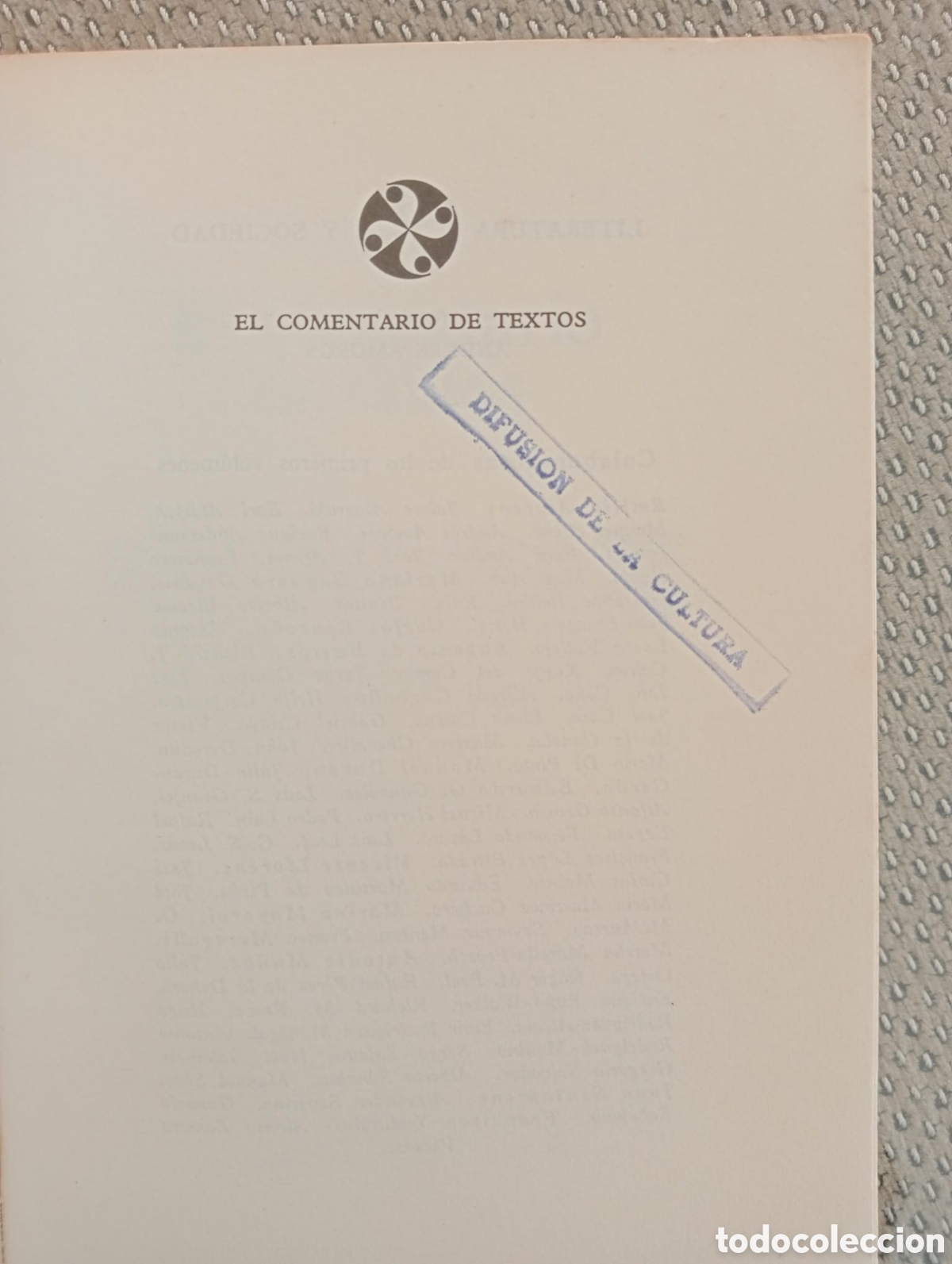 Libros de segunda mano: El comentario de textos. Tomo I. Ed. Castalia 1983. - Foto 2