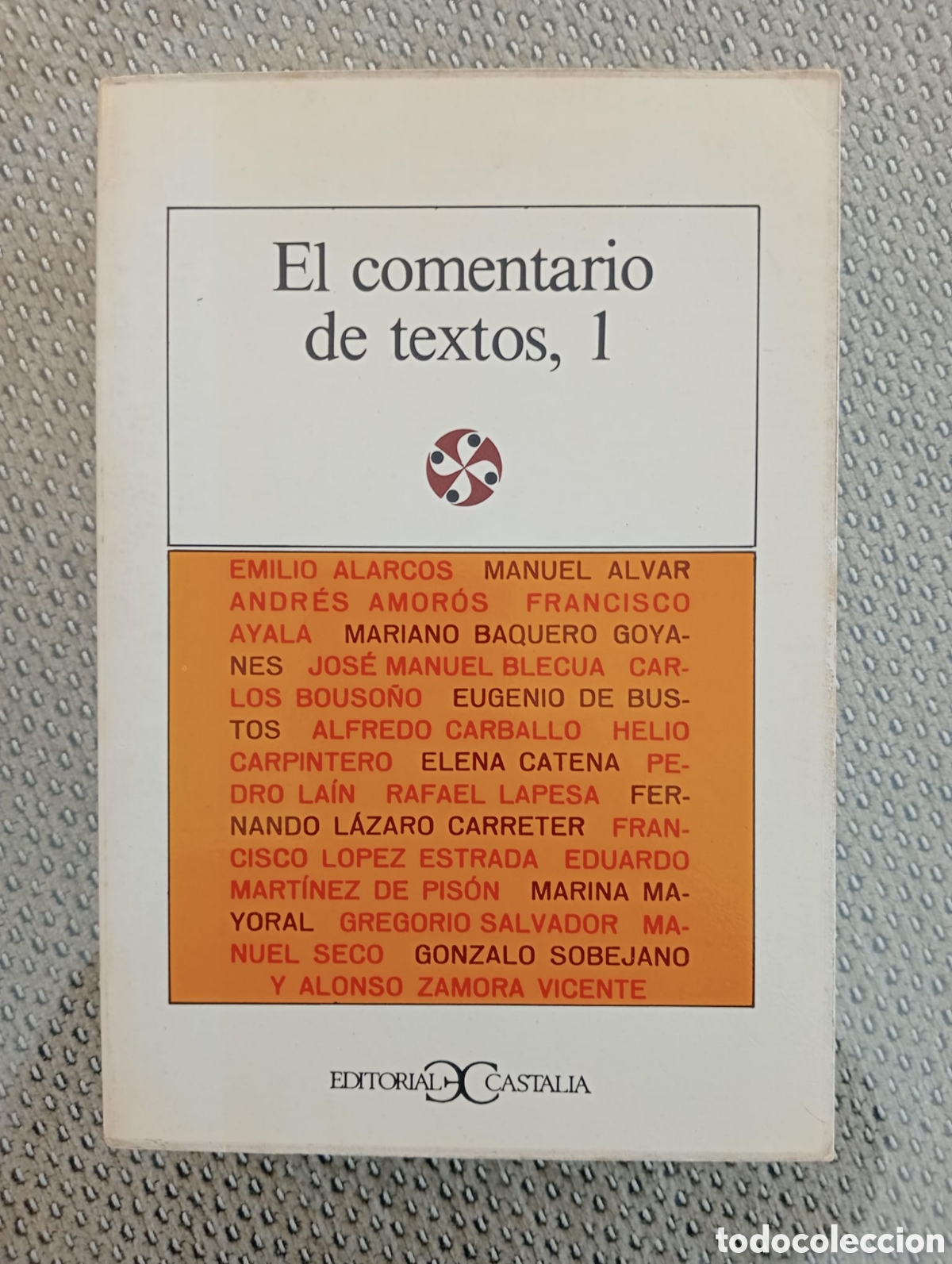 Libros de segunda mano: El comentario de textos. Tomo I. Ed. Castalia 1983. - Foto 1
