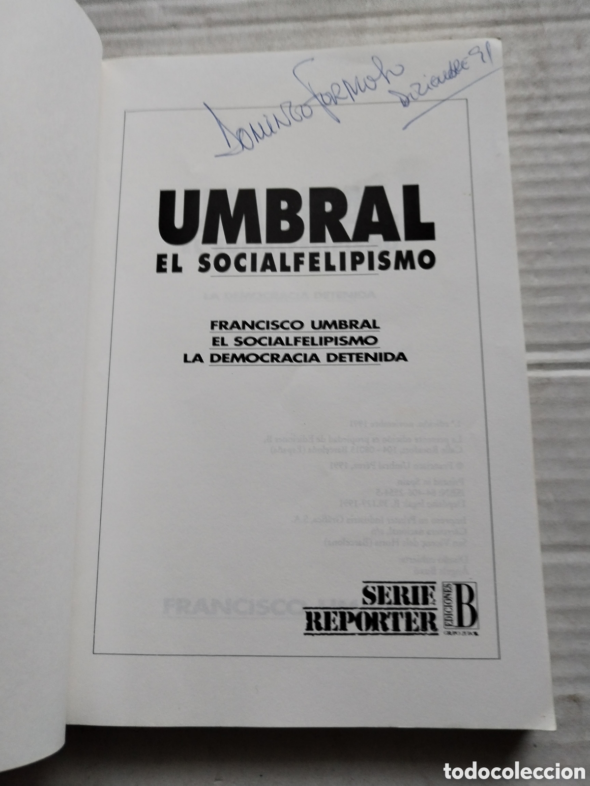 Libros de segunda mano: EL SOCIALFELIPISMO/FRANCISCO UMBRAL - Foto 2