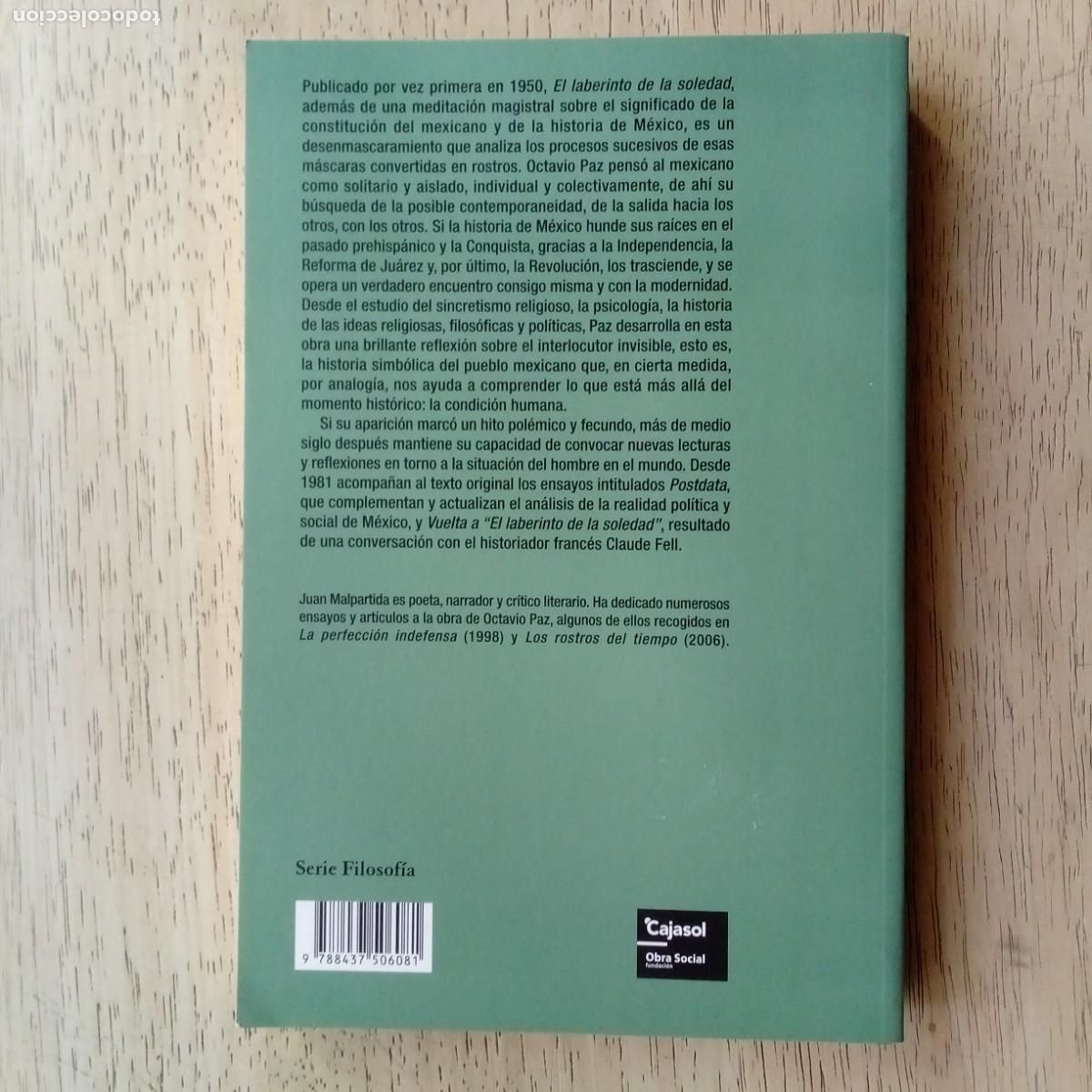 Libros de segunda mano: El laberinto de la soledad. Octavio Paz - Foto 2