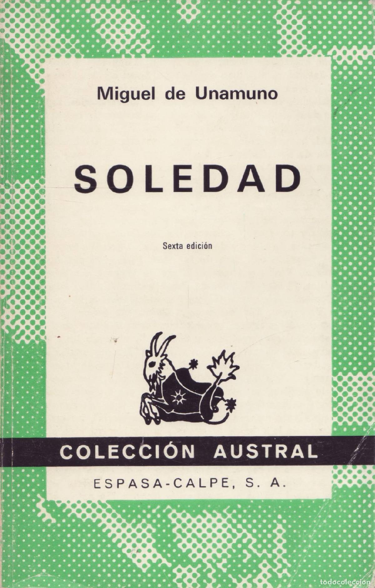 Libros de segunda mano: Soledad - de Unamuno, Miguel - Foto 1