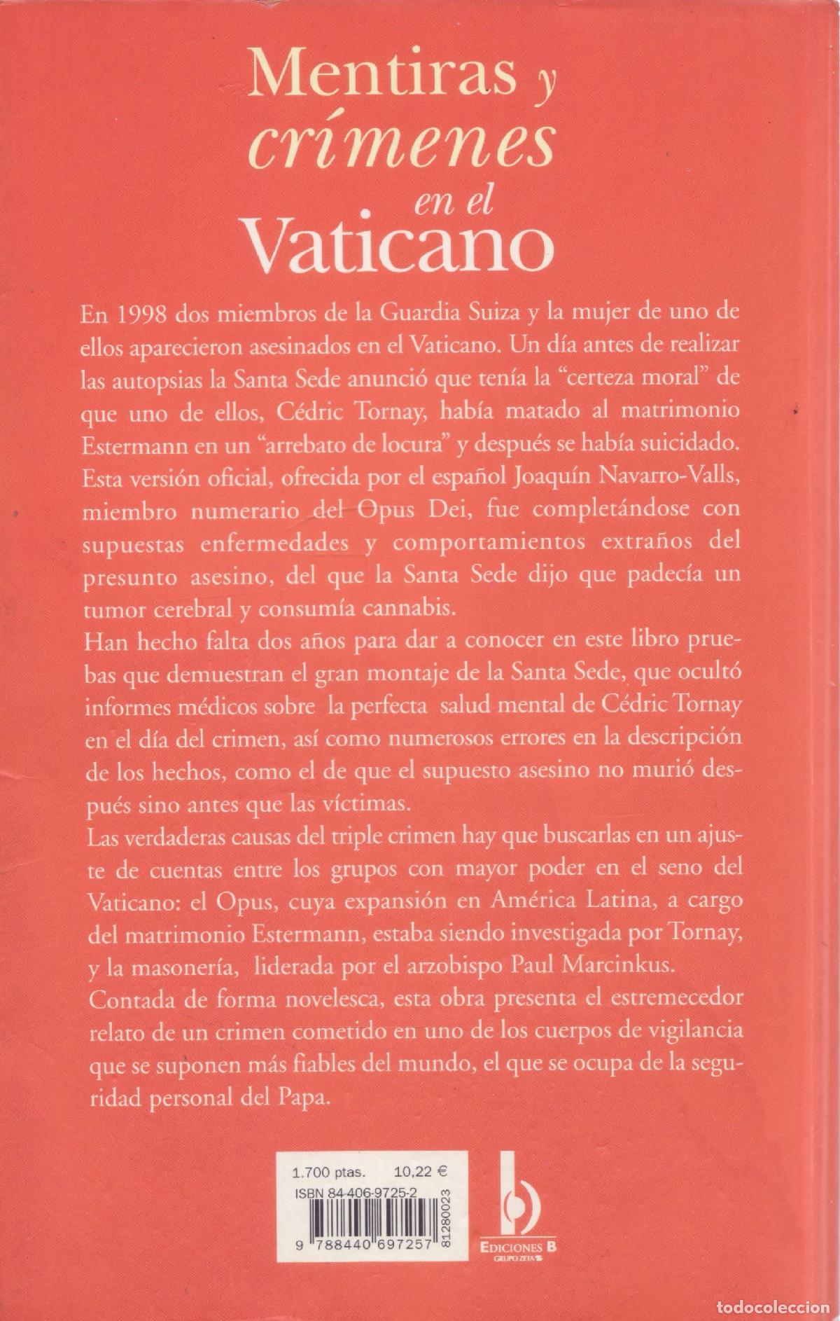 Libros de segunda mano: Mentiras y crimenes en el Vaticano - Discipulos de la verdad - Foto 2