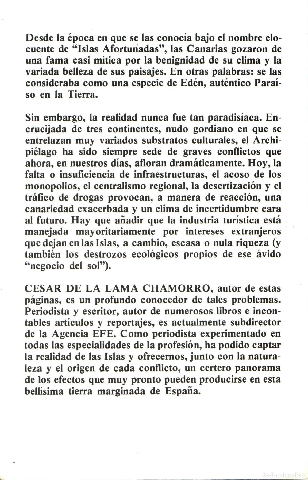 Libros de segunda mano: Canarias, archipielago en conflicto - de la Lama, Cesar - Foto 3