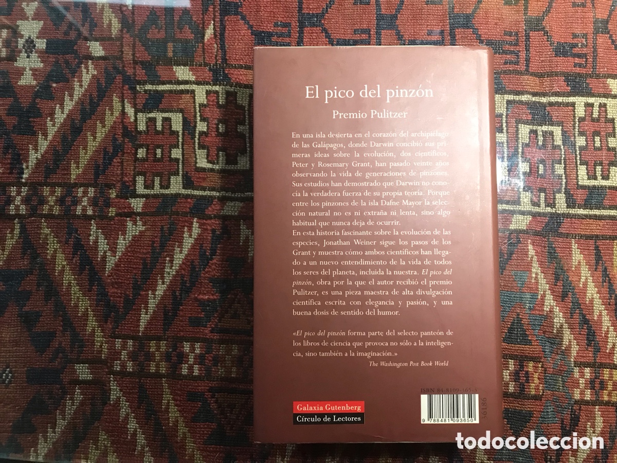 Libros de segunda mano: El pico del Pinz&oacute;n. Jonathan Weiner - Foto 3