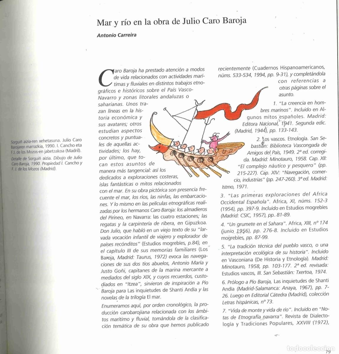 Libros de segunda mano: Los Baroja y el mar. 1995 - Foto 2