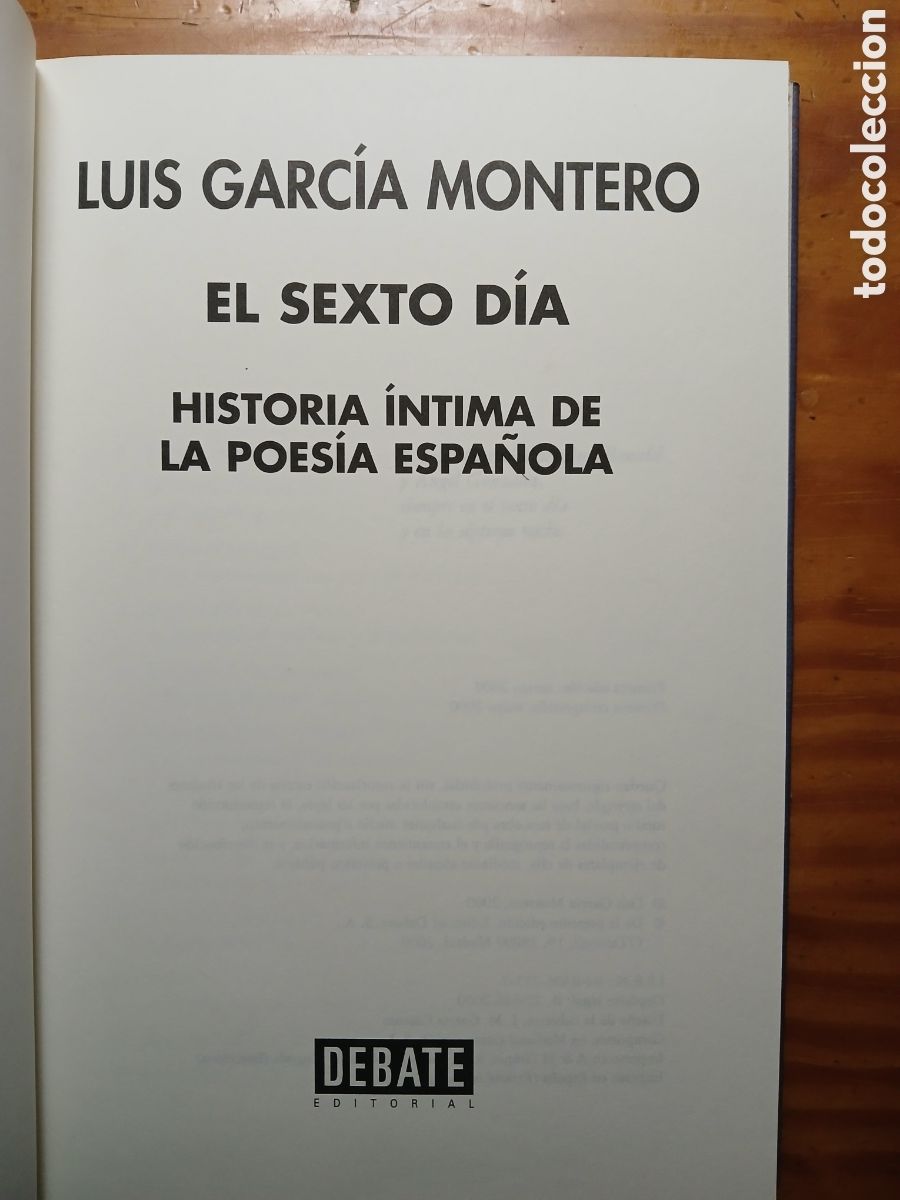 Libros de segunda mano: El Sexto D&iacute;a. Luis Garc&iacute;a Montero. - Foto 3