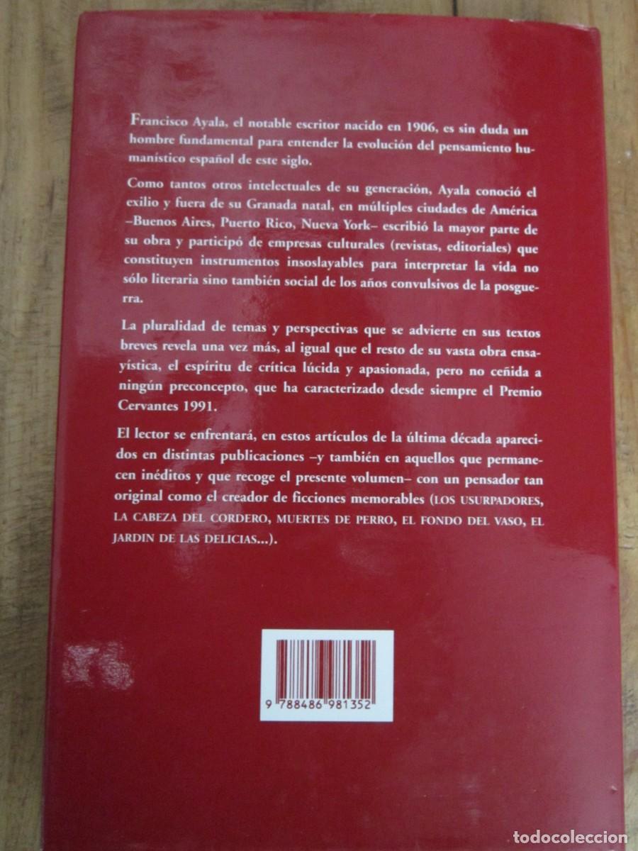 Libros de segunda mano: CONTRA EL PODER Y OTROS ENSAYOS. Francisco Ayala. Ediciones de la Universidad. Quinto Centenario - Foto 2