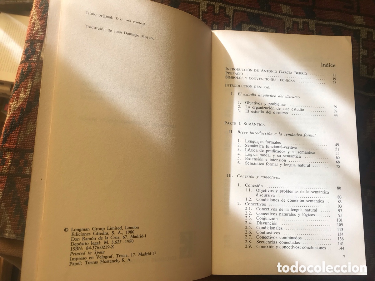 Libros de segunda mano: Texto y contexto. Teun A. Van Dijk - Foto 4