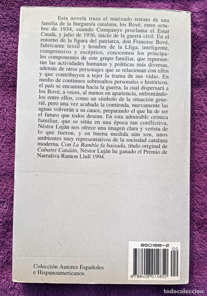 Libros de segunda mano: Libro: Cabaret Catal&aacute;n, de N&eacute;stor Luj&aacute;n, 1995 - Foto 3