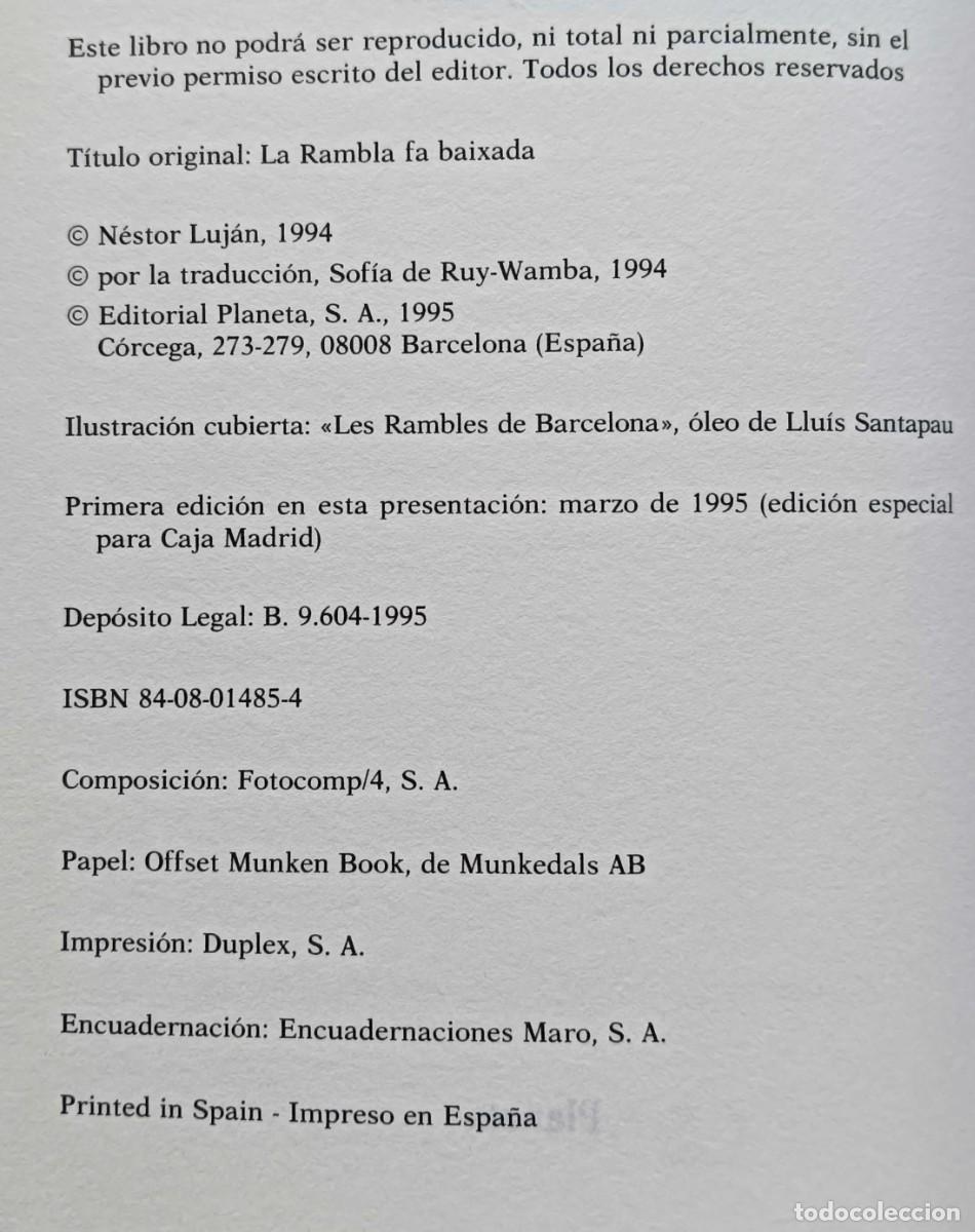 Libros de segunda mano: Libro: Cabaret Catal&aacute;n, de N&eacute;stor Luj&aacute;n, 1995 - Foto 4