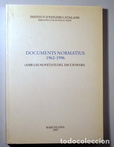 Libros de segunda mano: DOCUMENTS NORMATIUS 1962-1996 - Barcelona 1997 - Foto 1