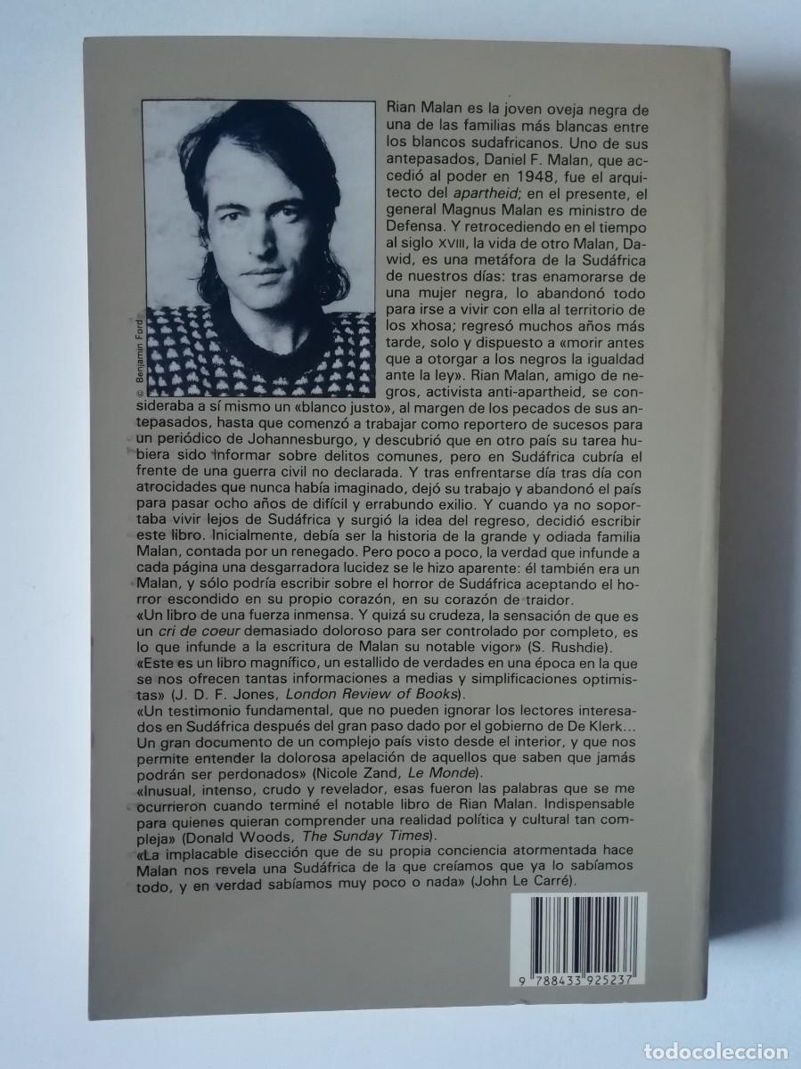 Libros de segunda mano: MI CORAZ&Oacute;N DE TRAIDOR - RIAN MALAN - ED. ANAGRAMA 1992 - Foto 2