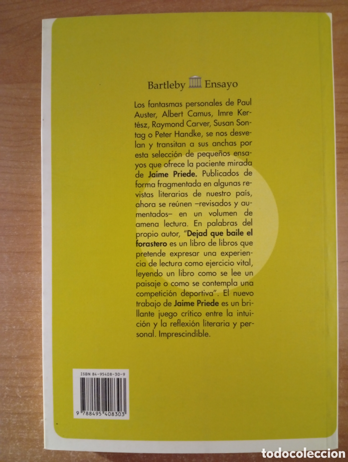 Libros de segunda mano: Dejad que baile el forastero - Jaime Priede, Bartleby, 2004 - Foto 2