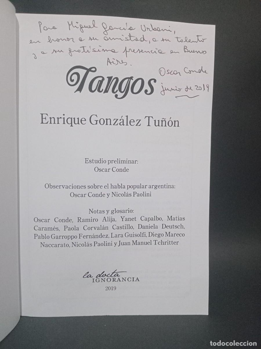 Libros de segunda mano: ENRIQUE GONZ&Aacute;LEZ TU&Ntilde;&Oacute;N - TANGOS - 2019 - Foto 3
