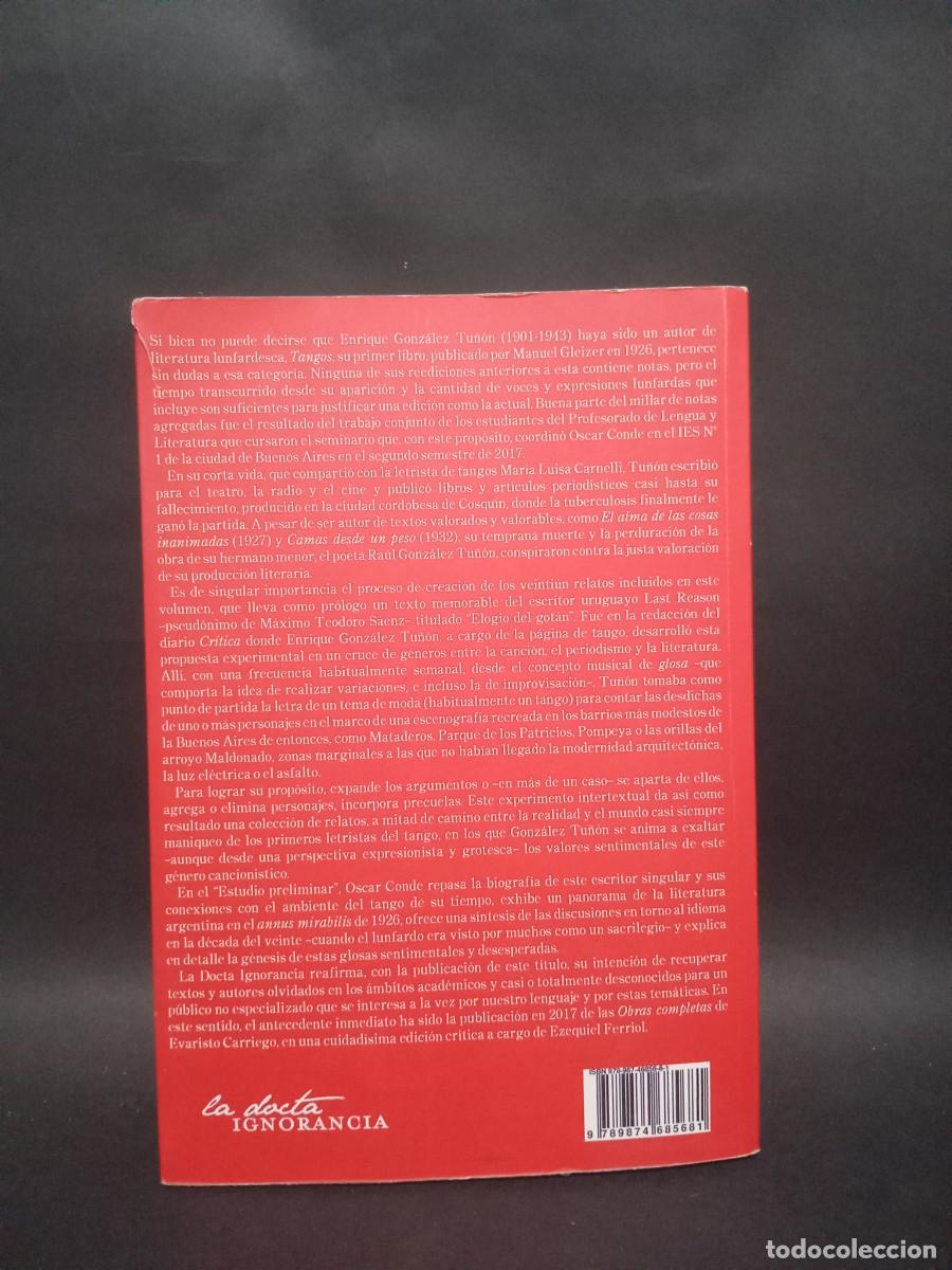 Libros de segunda mano: ENRIQUE GONZ&Aacute;LEZ TU&Ntilde;&Oacute;N - TANGOS - 2019 - Foto 4