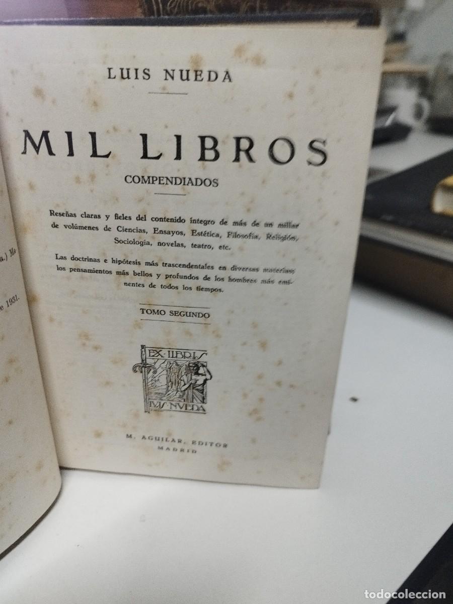 Libros de segunda mano: MIL LIBROS. LUIS NUEDA. 2 TOMOS. - Foto 2