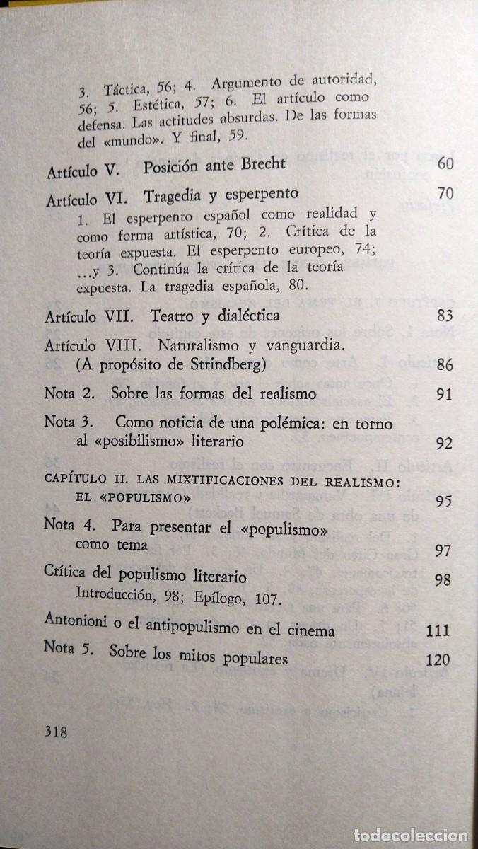 Libros de segunda mano: ANATOM&Iacute;A DEL REALISMO - ALFONSO SASTRE - Foto 5