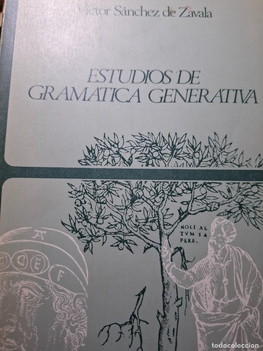 Libros de segunda mano: estudios de gram&aacute;tica generativa V&iacute;ctor S&aacute;nchez de Zavala - Foto 1