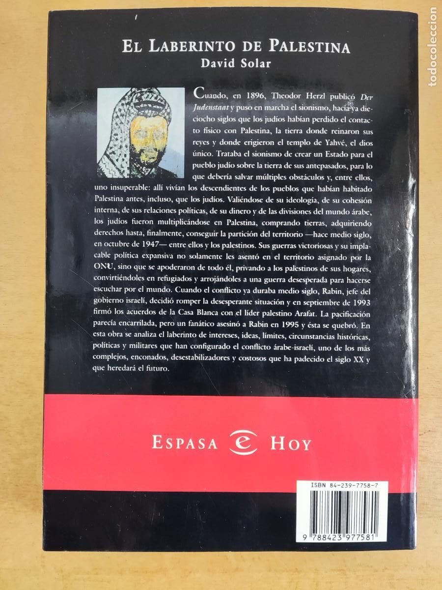 Libros de segunda mano: EL LABERINTO DE PALESTINA / DAVID SOLAR / 1997. ESPASA - Foto 5