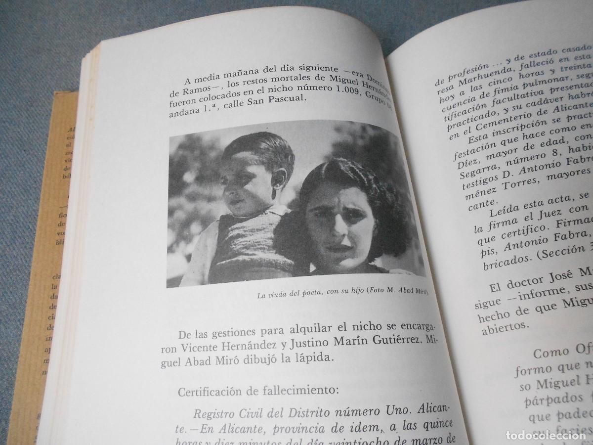 Libros de segunda mano: MIGUEL HERNANDEZ EN ALICANTE - Foto 6