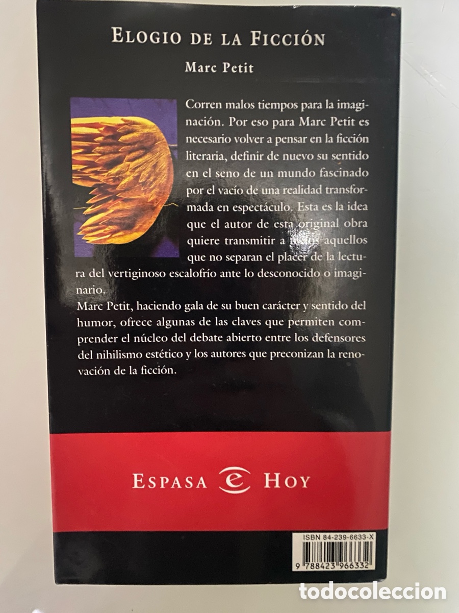 Libros de segunda mano: Elogio de la Ficci&oacute;n - PETIT, Marc - Foto 2
