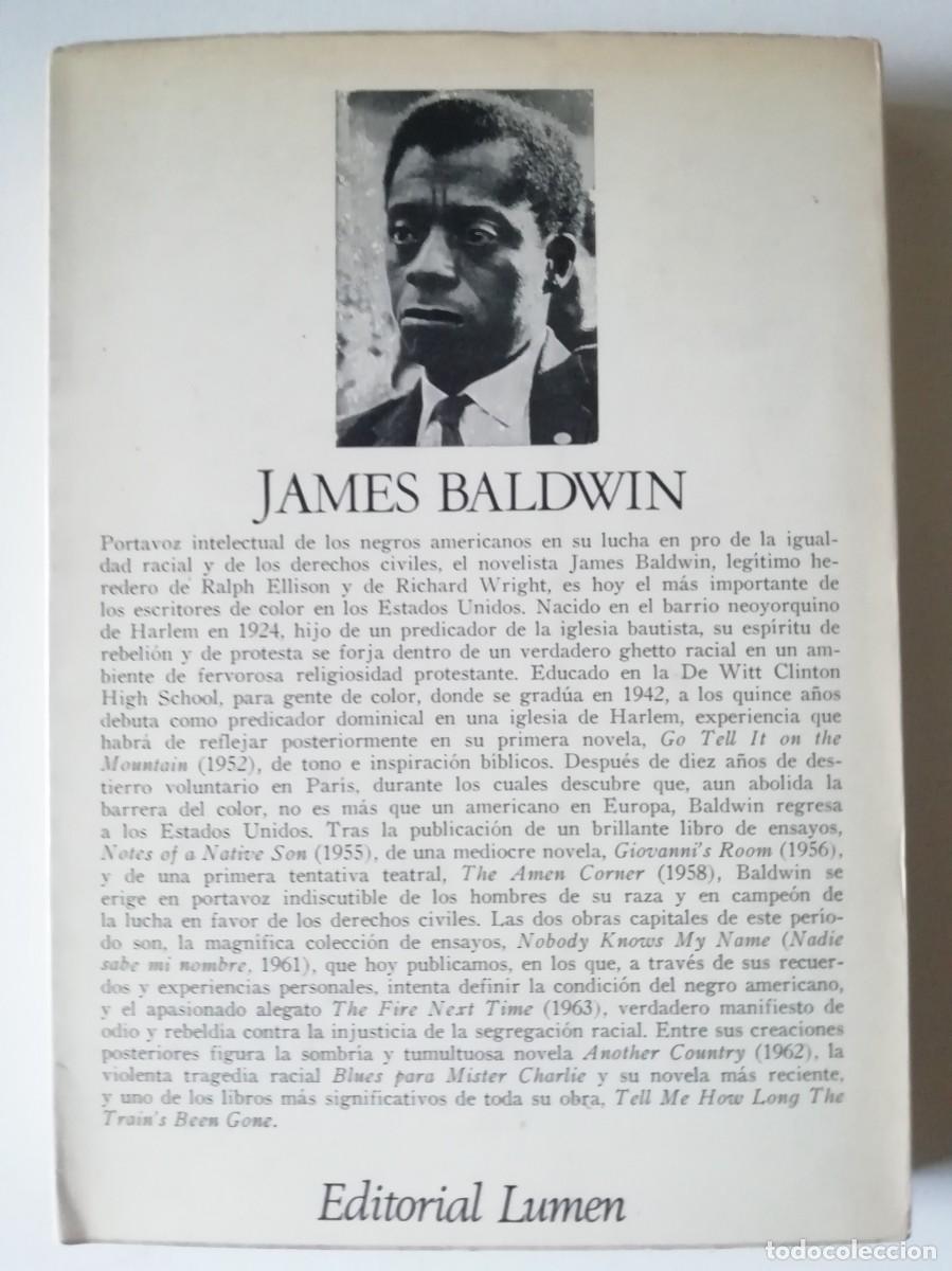 Libros de segunda mano: NADIE SABE MI NOMBRE - JAMES BALDWIN - ED. LUMEN 1970 - Foto 2